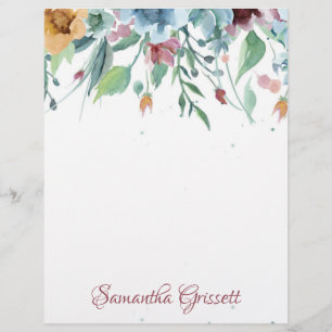 Spring Florals Letterhead