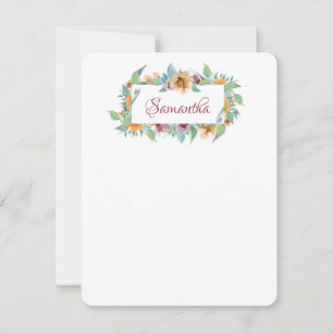 Spring Florals Note Card
