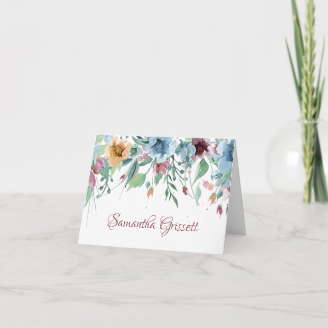 Spring Florals Note Card (Front)