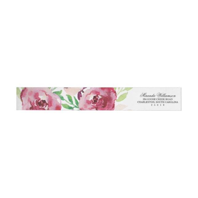 Spring Florals Wrap Around Label (Individual)
