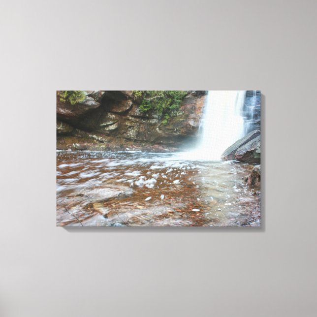 Spring Flow at Hungarian Falls – Upper Peninsula Canvas Print (Front)