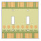 Spring Flower and Stripes Light Switch Cover