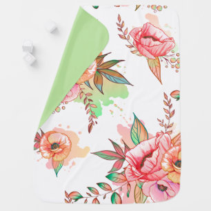 spring Flower Baby Blanket