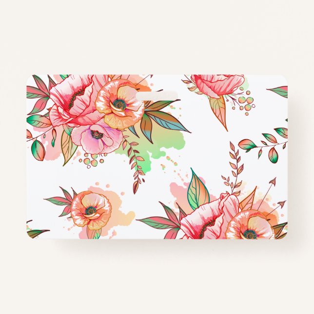 spring Flower Badge (Front)