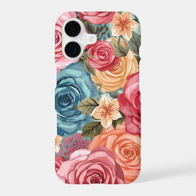 Spring Flower bloom patterns  iPhone Case (Back)