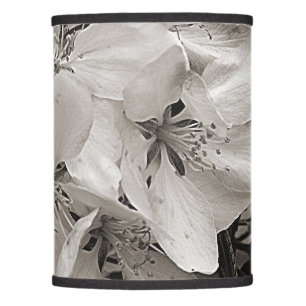 Spring Flower Blossoms In Black And White Lamp Shade
