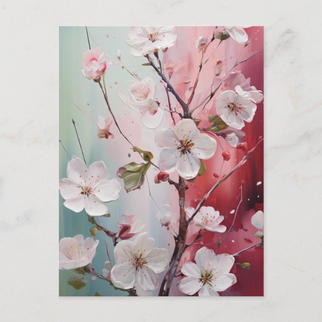 Spring Flower Blossoms Postcard (Front)