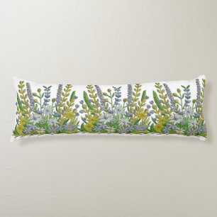 Spring Flower Body Pillow Covers Embroidered