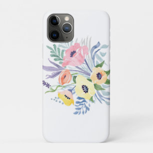 Spring Flower Bouquet Custom Text Luggage Tag iPhone 11 Pro Case