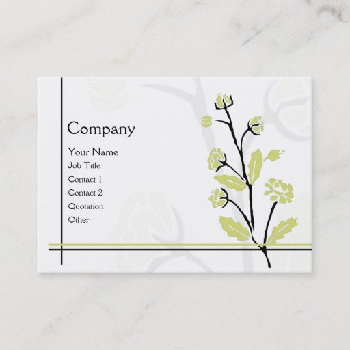 Customizable Spring FLower Business Card