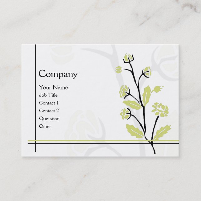 Spring FLower Business Card (Front)