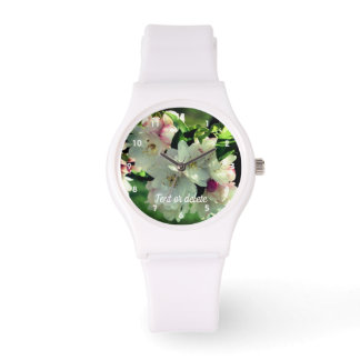 Spring Flower Crabapple Blossoms 2 Personalized Watch