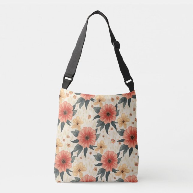 Spring Flower Crossbody Bag (Front)