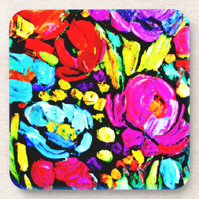 "Spring Flower" Cute Art. Buy Now Beverage Coaster (Front)
