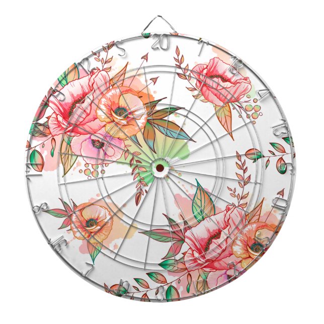 spring Flower Dart Board (Front)