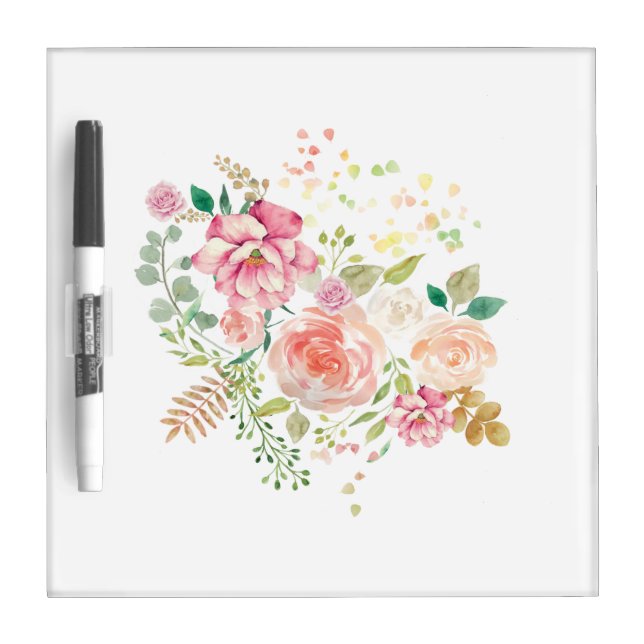 spring flower dry erase board (Front)