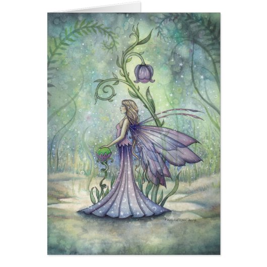 Spring Flower Fairy Fantasy Art Illustration Cards (Front)