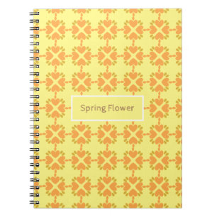 spring flower floral pattern notebook