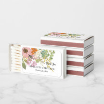 Spring Flower Garden Bridal Shower Wedding Favors 