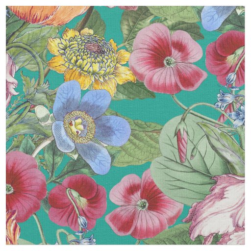 Spring Flower Garden Pattern Fabric