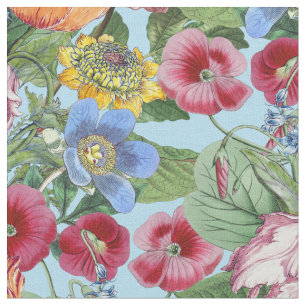 Spring Flower Garden Pattern Fabric