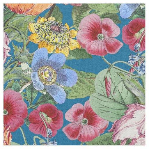 Spring Flower Garden Pattern Fabric