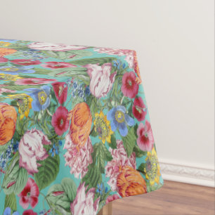 Spring Flower Garden Pattern Tablecloth