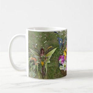 Spring flower gatherers. coffee mug