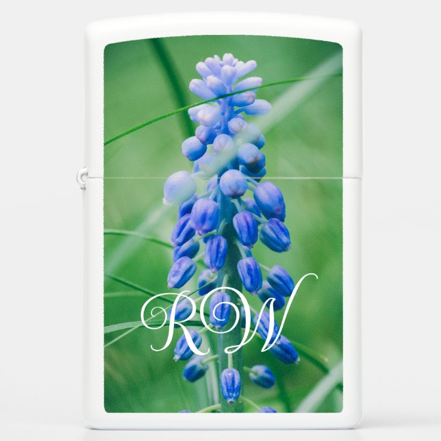 Spring Flower (Grape Hyacinth) Zippo Lighter (Front)