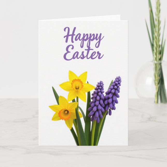 Spring Flower Greeting Card (Front)