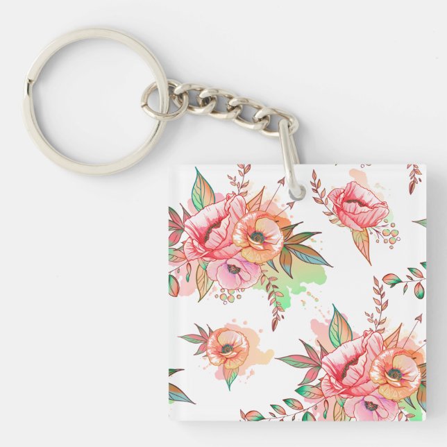 spring Flower Keychain (Front)