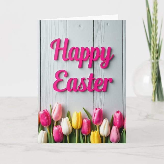 Spring Flower Message Card (Front)