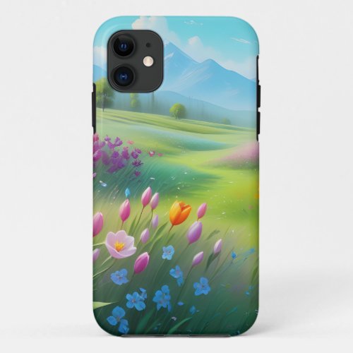 Spring Flower Oil Painting iPhone 11 Case