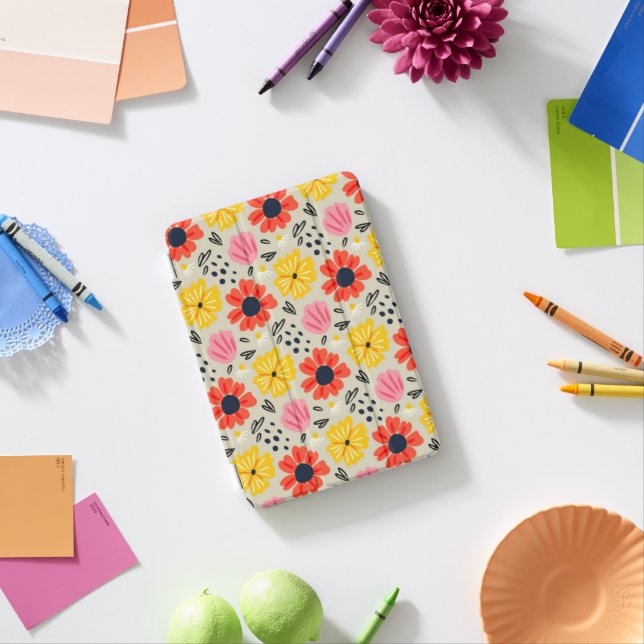 Spring Flower Pattern  iPad Mini Cover (In Situ)