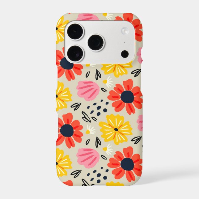 Spring Flower Pattern  Iphone Case (Back)