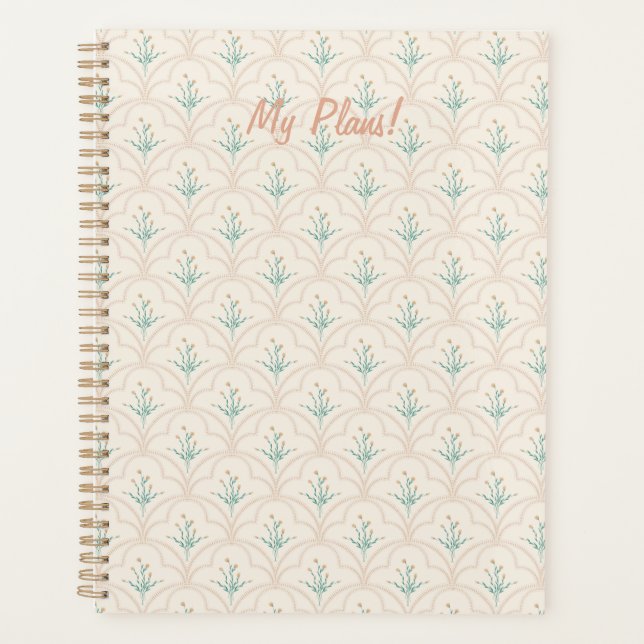 Spring flower pattern Planner (Front)