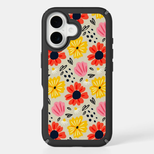 Spring Flower Pattern  Speck iPhone Case (Front)