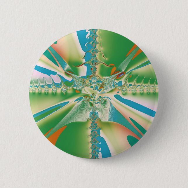 Spring Flower Pinback Button (Front)