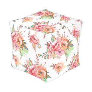 spring Flower Pouf