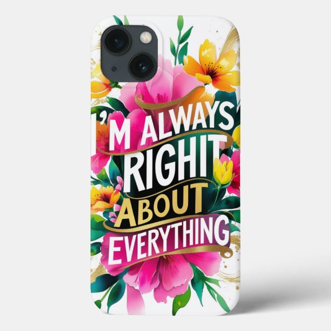 Spring Flower Sarcasm Quote Case-Mate iPhone Case (Back)