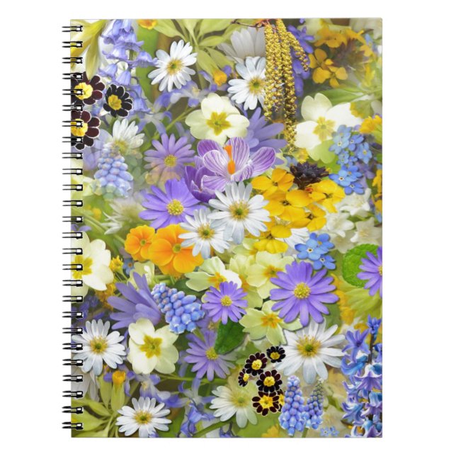 Spring Flower Selection Notebook (Front)