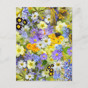 Spring Flower Selection Postcard