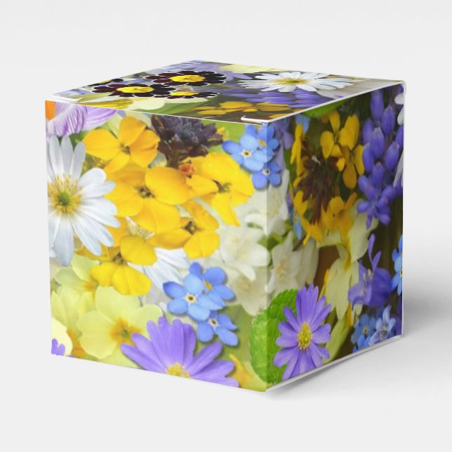 Spring Flower Smash Favor Boxes (Front Side)
