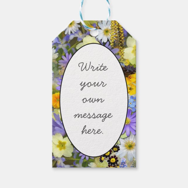 Spring Flower Smash Gift Tags (Front)