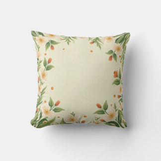 Spring Flower Throw Pillow