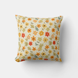 Spring Flower Throw Pillow