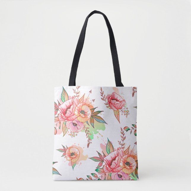 spring Flower Tote Bag (Front)