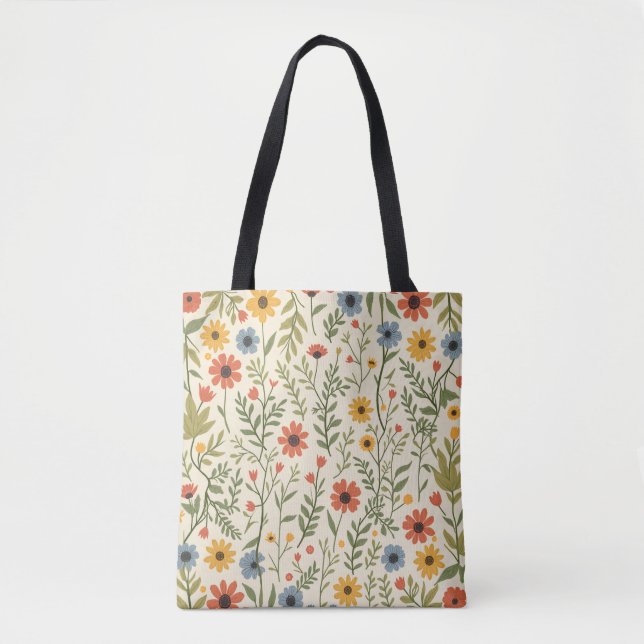 Spring Flower Tote Bag (Front)