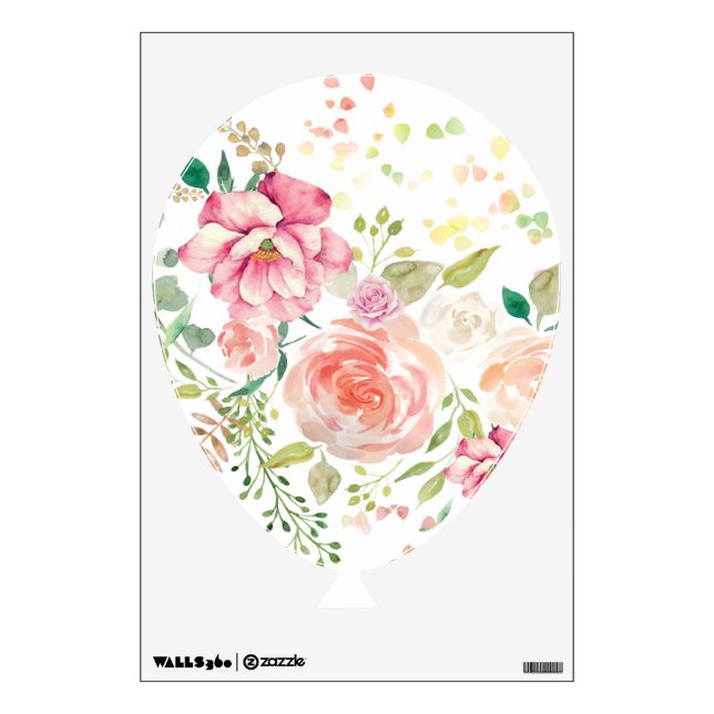 spring flower wall decal (Front)