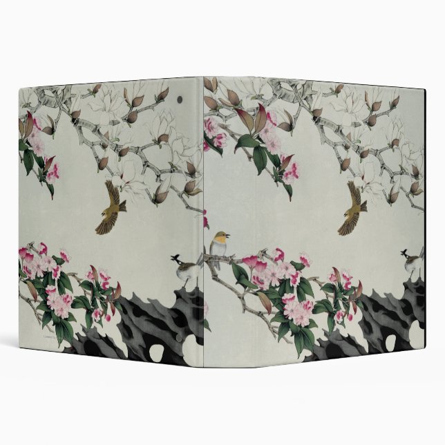 Spring Flowers 3 Ring Binder (Background)